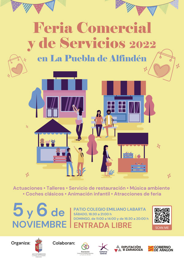 Feria comercial y de servicios de La Puebla de Alfindén 2022
